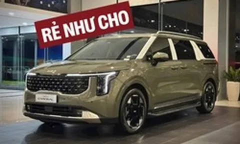 Giá Kia Carnival chạm 'đáy' ở đại lý: Giảm tới 150 triệu đồng, bản 'full option' rẻ ngang bản thấp