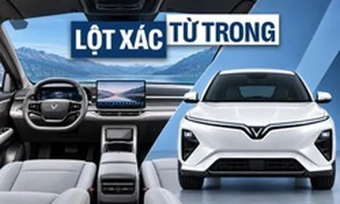 Rộ ảnh nội, ngoại thất VinFast VF 6 bản nâng cấp: Tay nắm cửa ẩn, bỏ nút chuyển số, vô-lăng mới, thêm màn hình