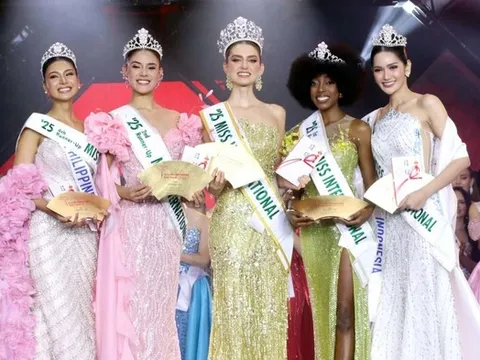 Ấn tượng nhan sắc người đẹp cao 1,8 m đăng quang Hoa hậu Quốc tế 2025