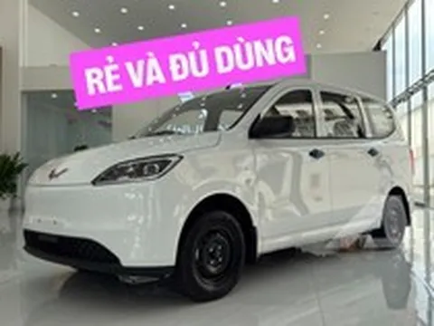 Soi MPV điện Wuling Grango vừa về đại lý: Xe 7 chỗ giá 499 triệu, cỡ mâm độc lạ, sạc 30 phút được 80% pin
