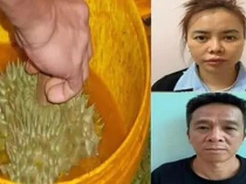 Hai đối tượng buôn lậu hơn 7.000 sản phẩm thuốc nhúng quả sầu riêng