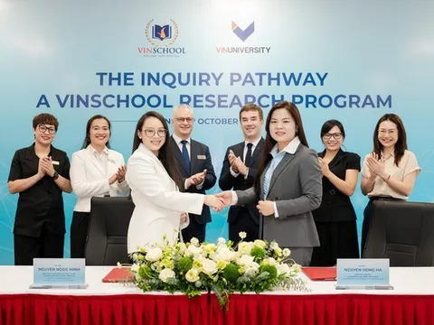 Vinschool và VinUni hợp tác phát triển năng lực nghiên cứu cho học sinh THPT
