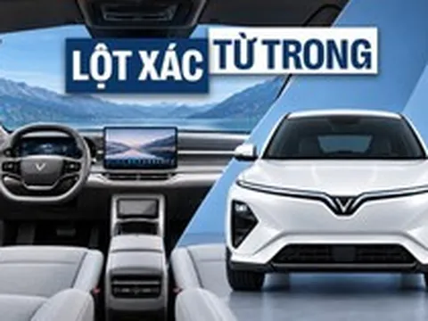 Rộ ảnh nội, ngoại thất VinFast VF 6 bản nâng cấp: Tay nắm cửa ẩn, bỏ nút chuyển số, vô-lăng mới, thêm màn hình