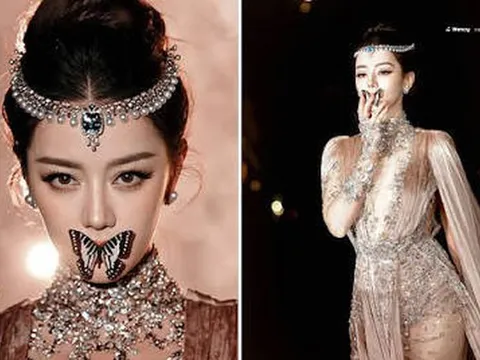 Sự thật màn trình diễn "cánh bướm trên môi" của Địch Lệ Nhiệt Ba